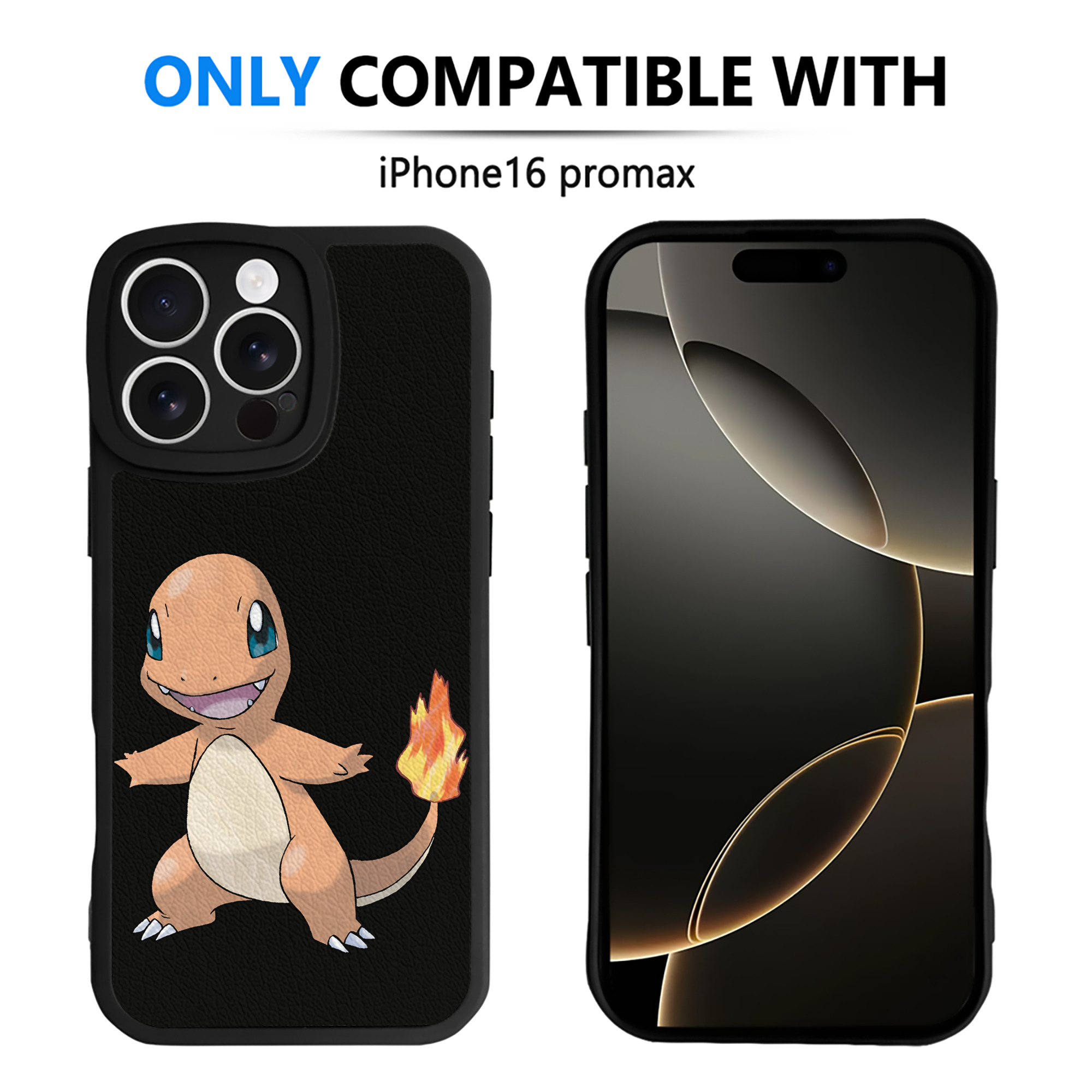 （画像用） ポケットモンスター Pokémon 【iPhone 16シリーズ対応】シリコンスマホケース（レザー調） 材質：シリコン